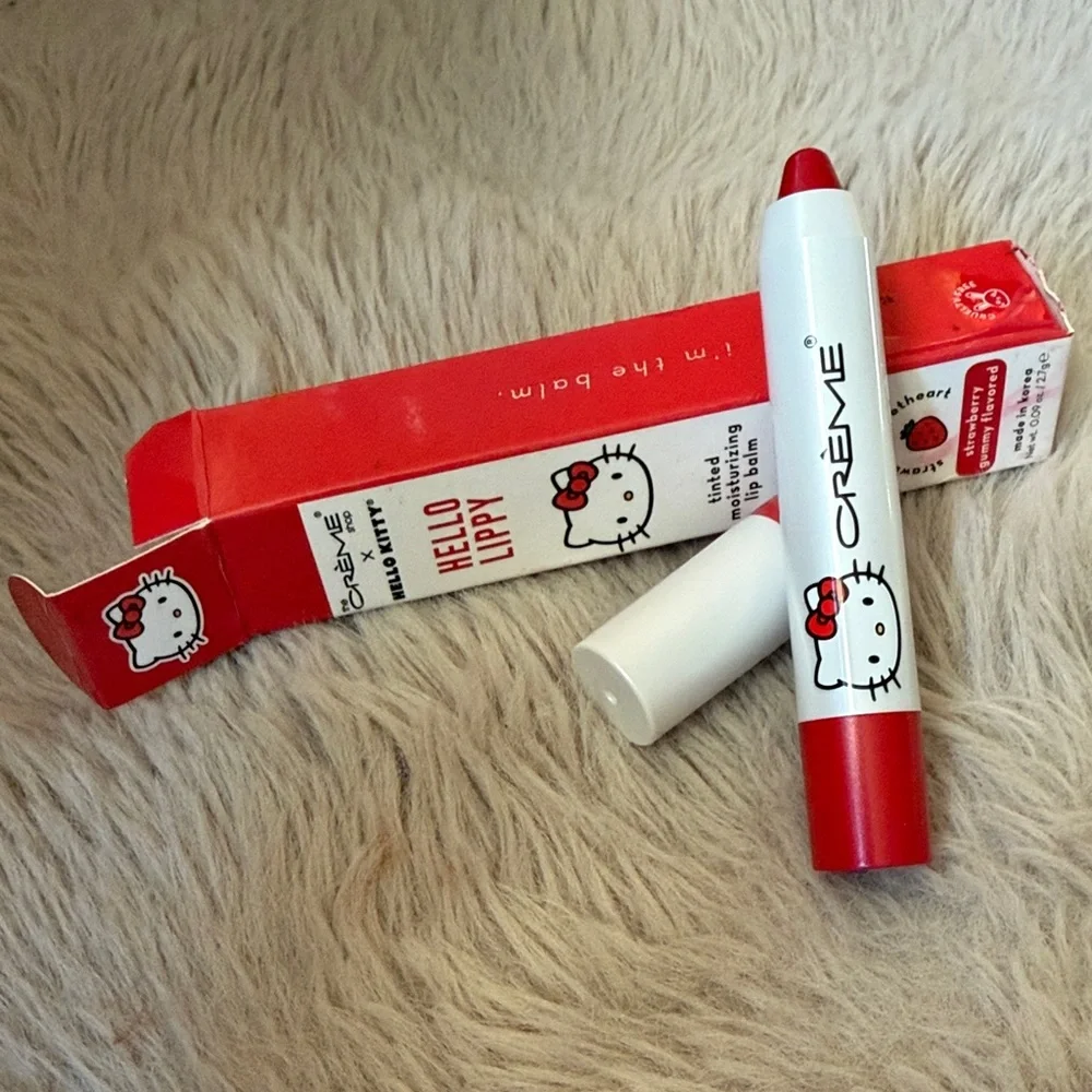 💕NWT The Crème Shop Hello Kitty Lip Balm - Red. Part of 3 for $25